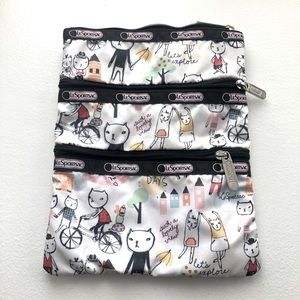 Lesportsac Bag, Cat illustration, missing strap